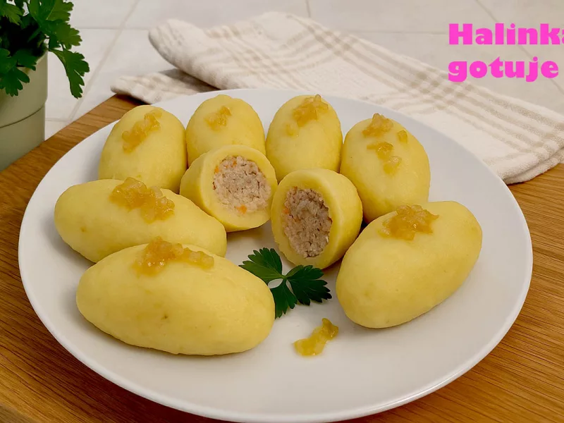 Kluski ziemniaczane z mięsem