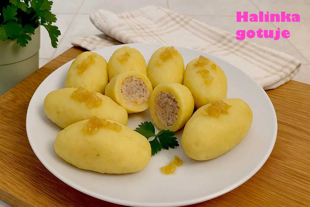 Kluski ziemniaczane z mięsem