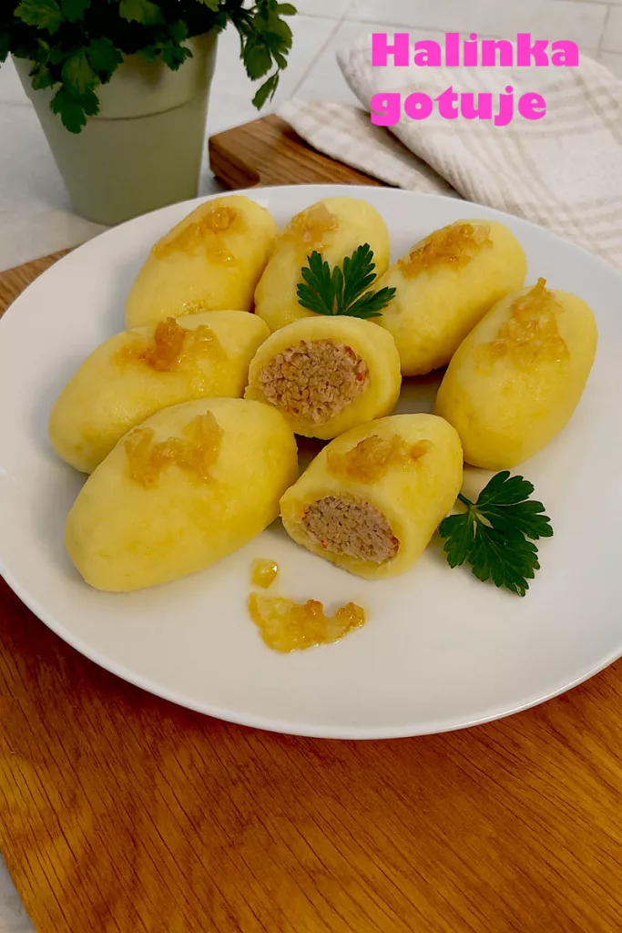 Kluski ziemniaczane z mięsem