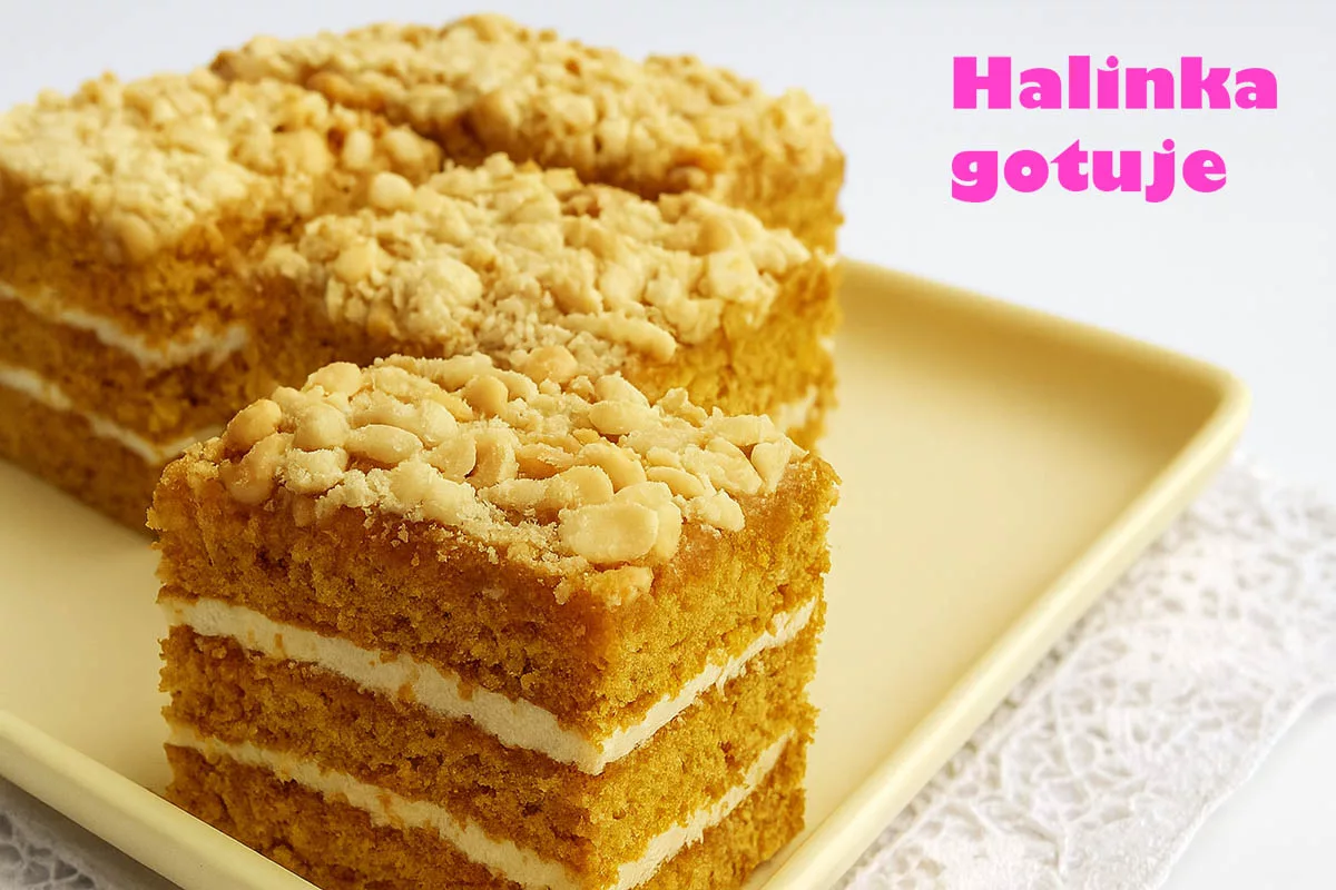 Miodownik z kremem mlecznym i kajmakiem