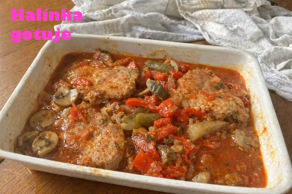 Schab po cygańsku z piekarnika