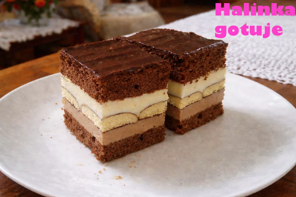 Kawowa Kostka z Dwoma Kremami