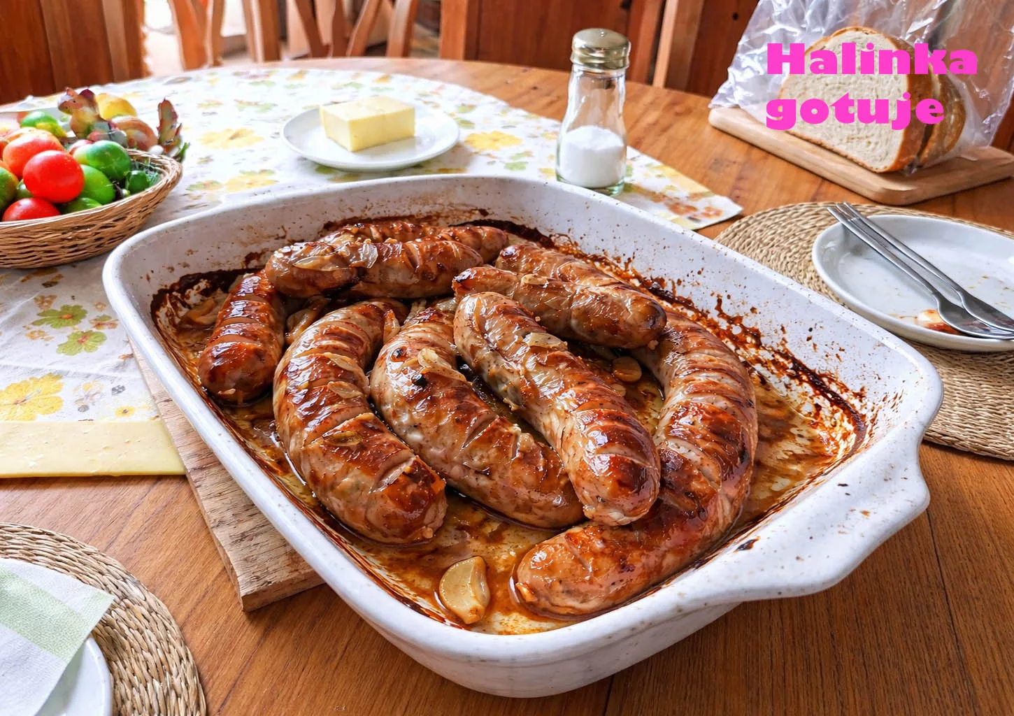 Pieczona biała kiełbasa – prosty i sprawdzony przepis