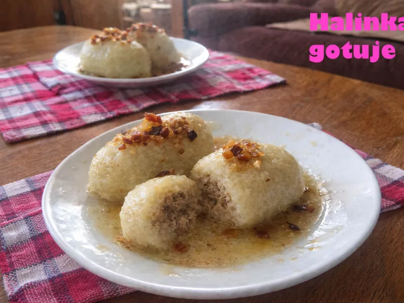 Kartacze z mięsem i skwarkami